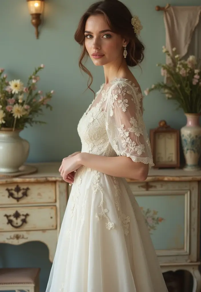 20 Luxury Wedding Dresses That’ll Make You Feel Like Royalty (Wait Until You See #5!) - 7. Vintage-Inspired Gowns