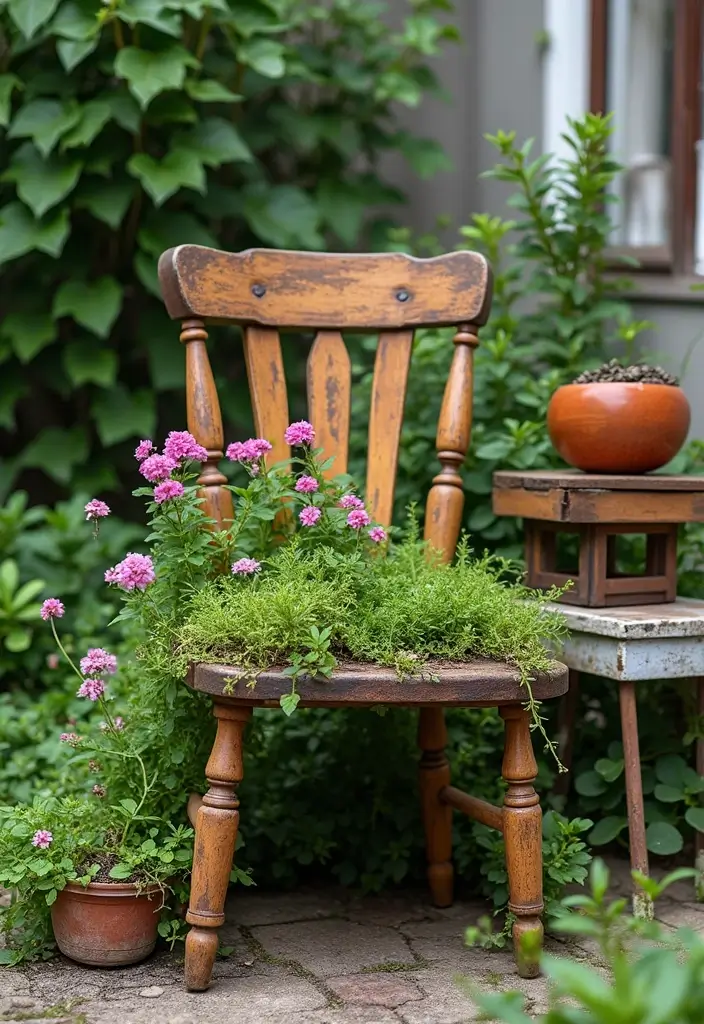 20 Stunning Garden Decoration Ideas That'll Transform Your Outdoor Space (You Won't Believe #11!) - 11. Repurposed Garden Furniture