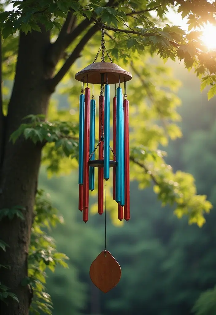 20 Stunning Garden Decoration Ideas That'll Transform Your Outdoor Space (You Won't Believe #11!) - 8. Whimsical Wind Chimes