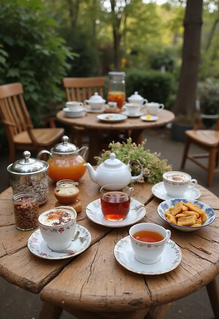21 Themed Outdoor Tea Table Decor Ideas That'll Spark Your Imagination (Don't Miss #15!) - 14. Around the World in Tea