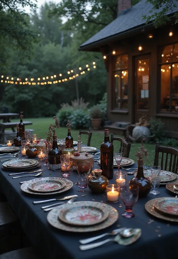 21 Themed Outdoor Tea Table Decor Ideas That'll Spark Your Imagination (Don't Miss #15!) - 15. Magical Wizarding Tea Party
