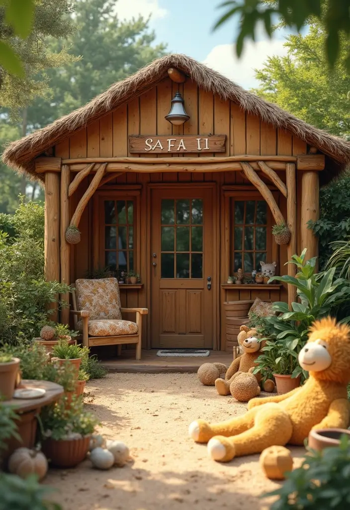 21 Themed Outdoor Tea Table Decor Ideas That'll Spark Your Imagination (Don't Miss #15!) - 16. Adorable Animal Safari