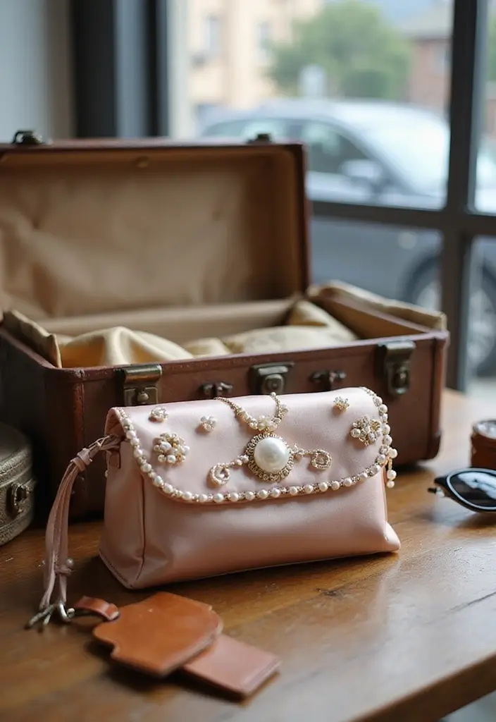 17 Trendy Handmade Pearl Pouches That Will Steal the Show This Wedding Season! - 13. Foldable Pearl Pouch