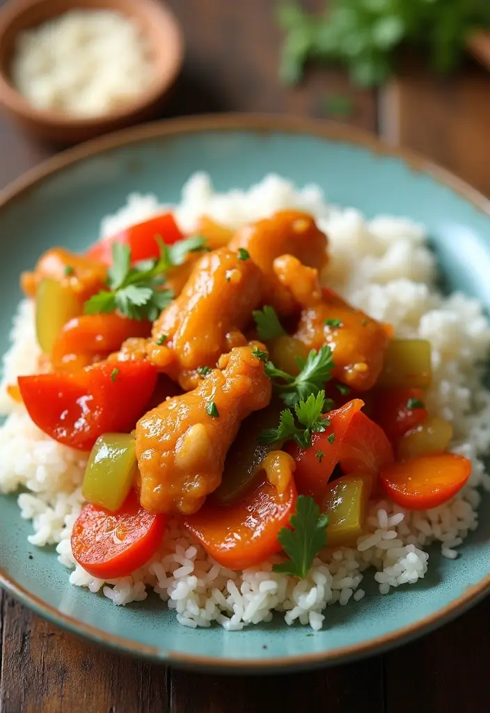 25 Comforting Rice with Chicken Recipes That'll Warm Your Soul (Wait Until You Try #12!) - 10. Sweet and Sour Chicken with Rice