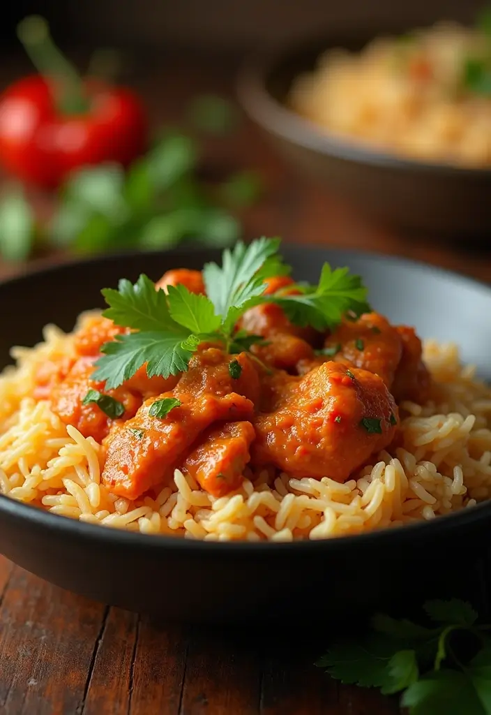 25 Comforting Rice with Chicken Recipes That'll Warm Your Soul (Wait Until You Try #12!) - 20. Spicy Chicken Coconut Rice