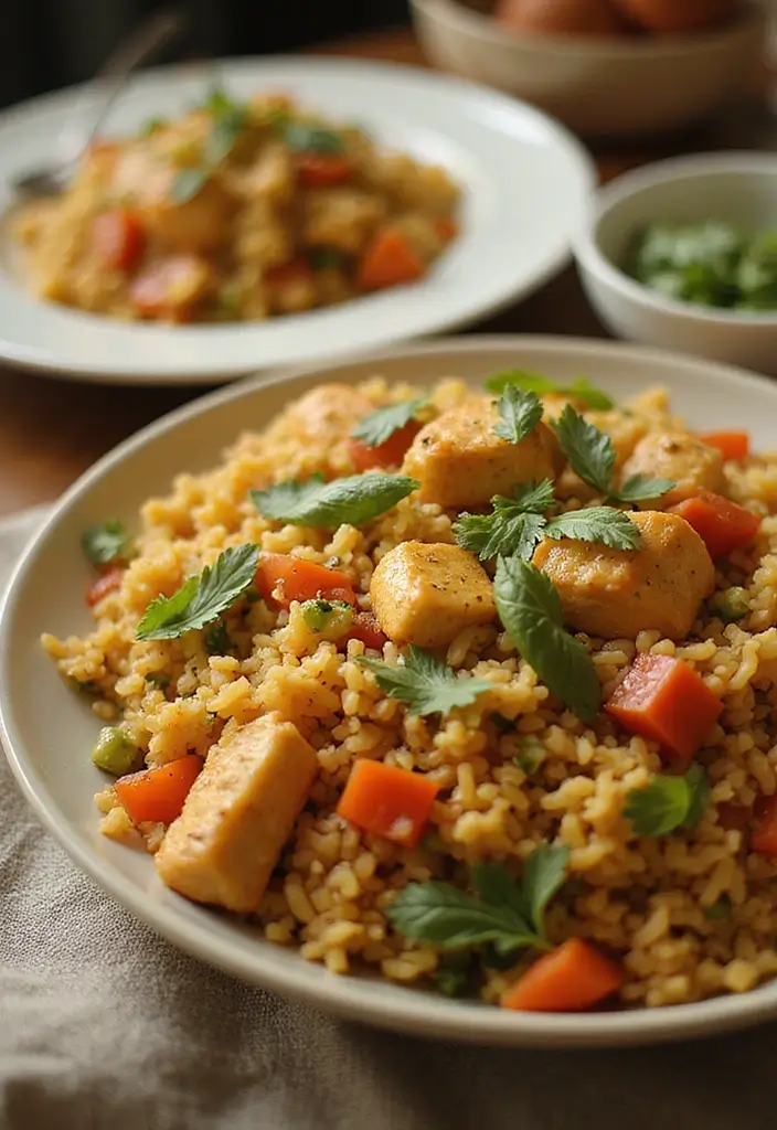 25 Comforting Rice with Chicken Recipes That'll Warm Your Soul (Wait Until You Try #12!) - 22. Chicken Rice Pilaf