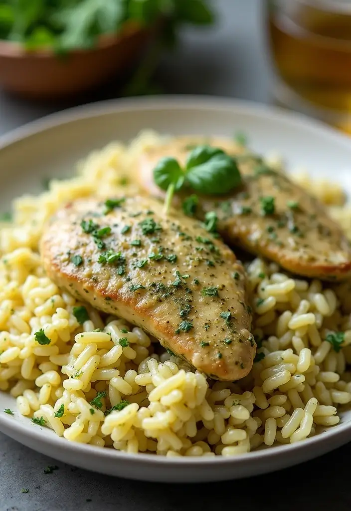 25 Comforting Rice with Chicken Recipes That'll Warm Your Soul (Wait Until You Try #12!) - 25. Creamy Pesto Chicken and Rice