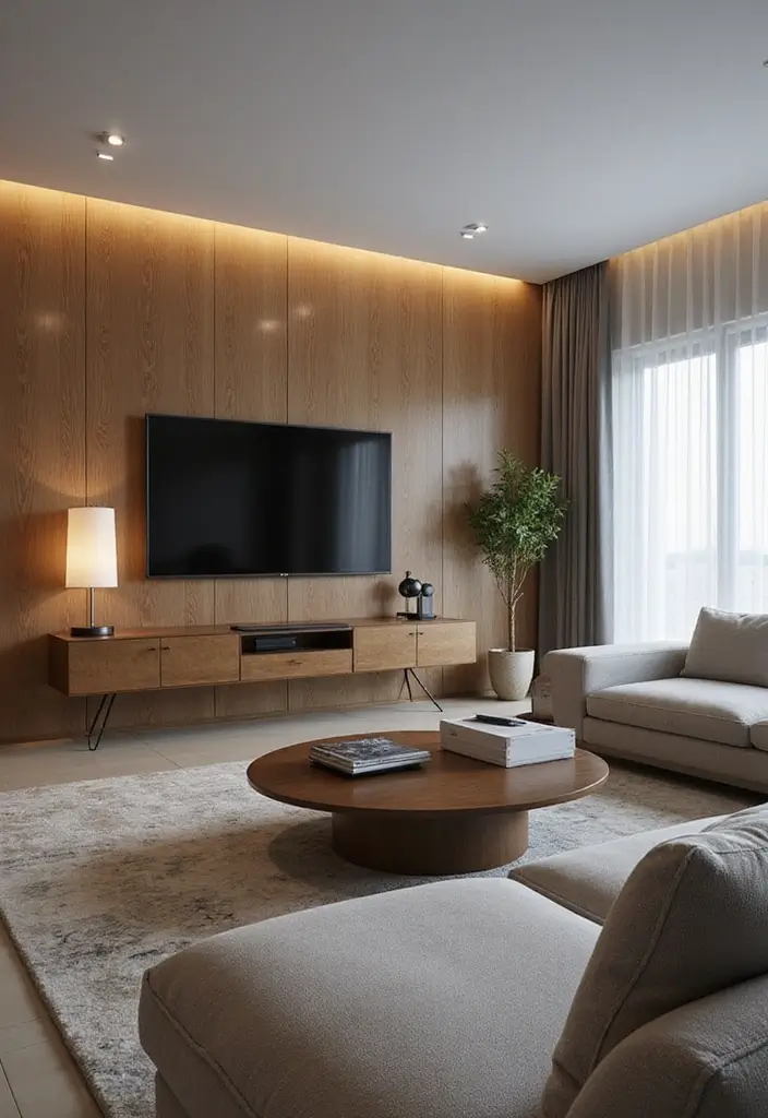 25 Gorgeous Living Room Styles That'll Make You Want to Redecorate Right Now! - 14. Smart Tech Living