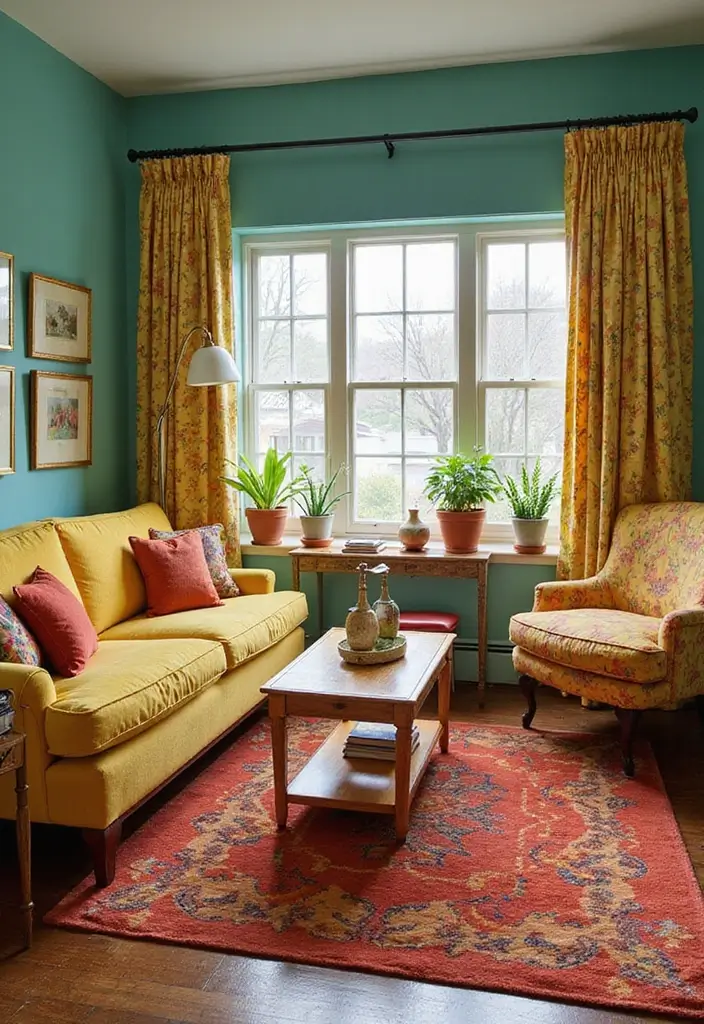 25 Gorgeous Living Room Styles That'll Make You Want to Redecorate Right Now! - 17. Retro Revival