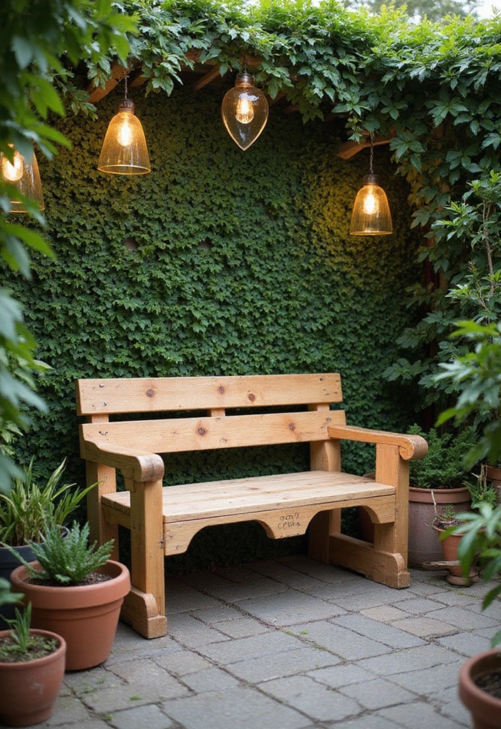 25 Stylish DIY Garden Decor Ideas That Will Wow Your Guests (You’ll Want #12 in Your Yard!) - 2. Repurposed Wooden Pallet Bench