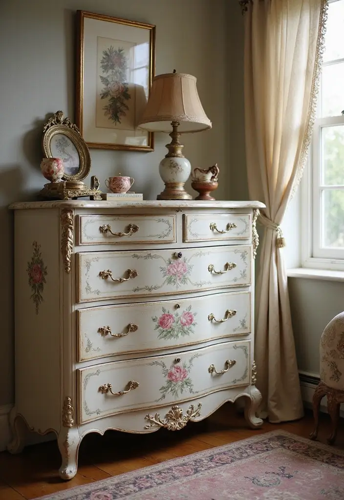 25 Whimsical Fairy Bedroom Ideas That'll Make You Believe in Magic Again! - 23. Vintage Chest of Drawers