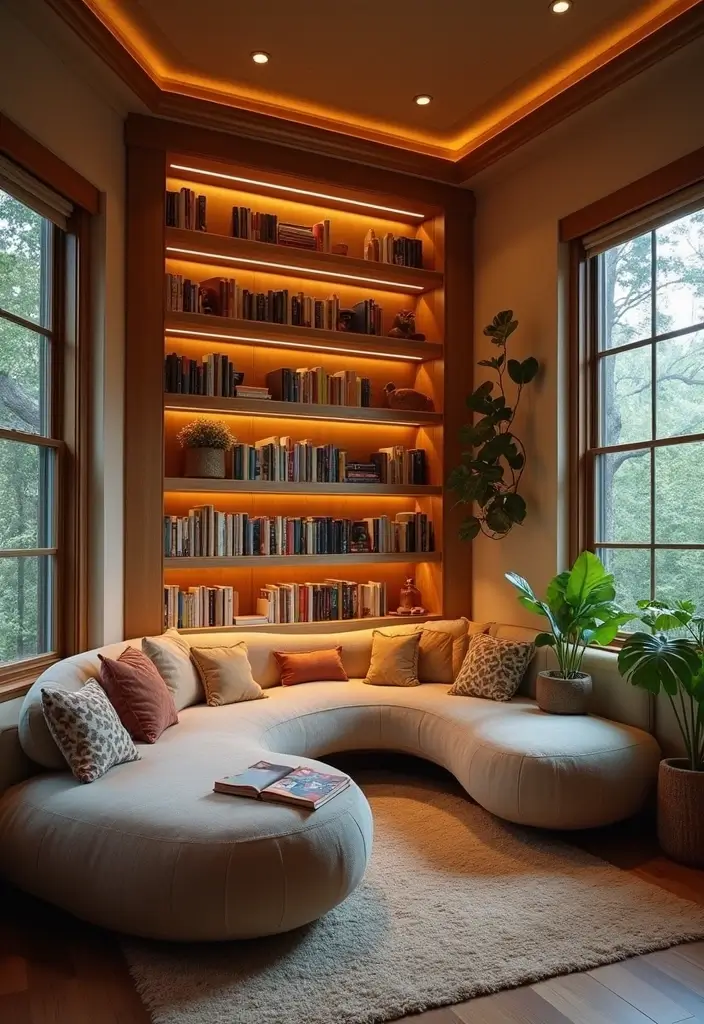 16 False Ceiling Hacks for Small Rooms That'll Maximize Your Space! - 5. Create a Cozy Nook with Tray Ceilings