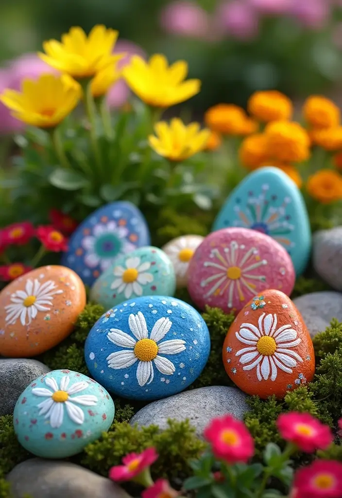 21 Fun Craft Ideas That'll Keep You Busy All Weekend (You Won't Believe #8!) - 18. Decorative Garden Stones