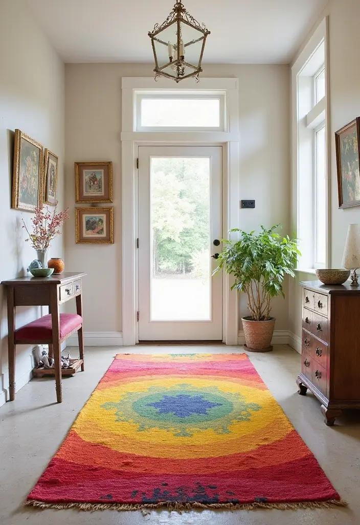 15 Cozy Entryway Rugs That'll Make You Feel Right at Home (You'll Love #5!) - 9. Color Pop: Bright and Bold Rugs