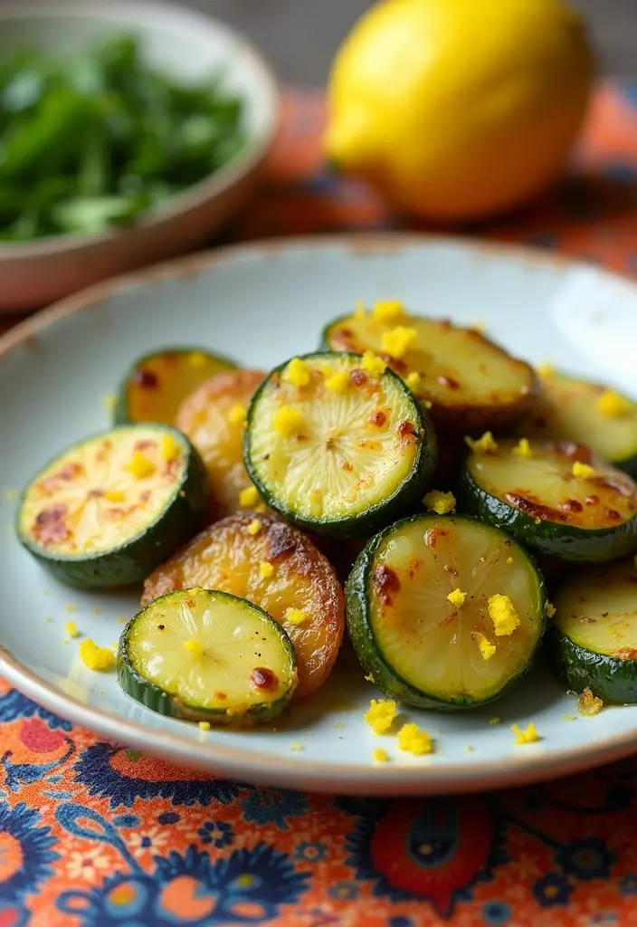 20 Comforting Garlic Herb Roasted Potatoes & Zucchini Recipes You Can't Resist! - 2. Lemon Garlic Zucchini and Potatoes