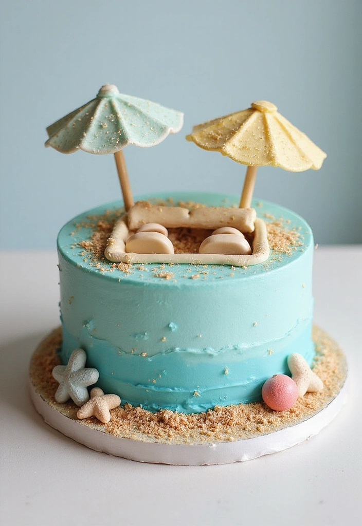 20 Amazing Car Design Birthday Cakes That Will Steal the Show (You Won't Believe #12!) - 16. Convertible Cake for Stylish Kids