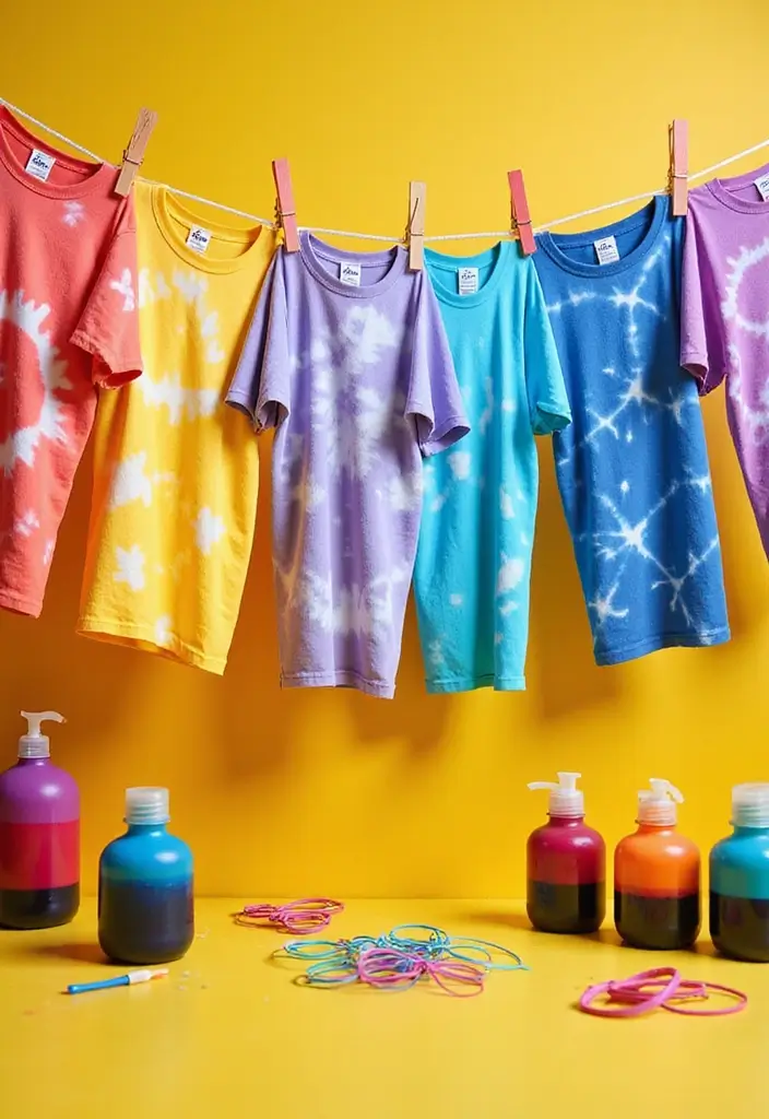 21 Fun Craft Ideas That'll Keep You Busy All Weekend (You Won't Believe #8!) - 1. DIY Tie-Dye T-Shirts