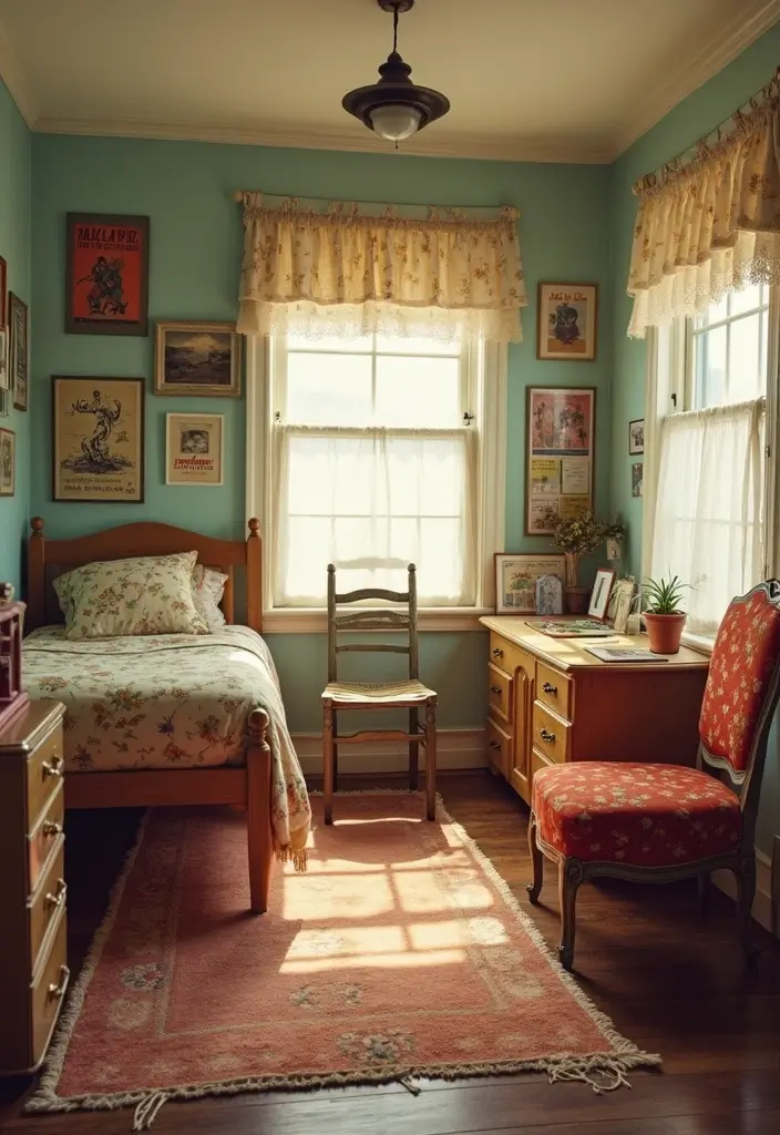 25 Trendy Teen Room Decor Ideas That'll Make You Want to Redecorate ASAP! - 7. Vintage Vibes