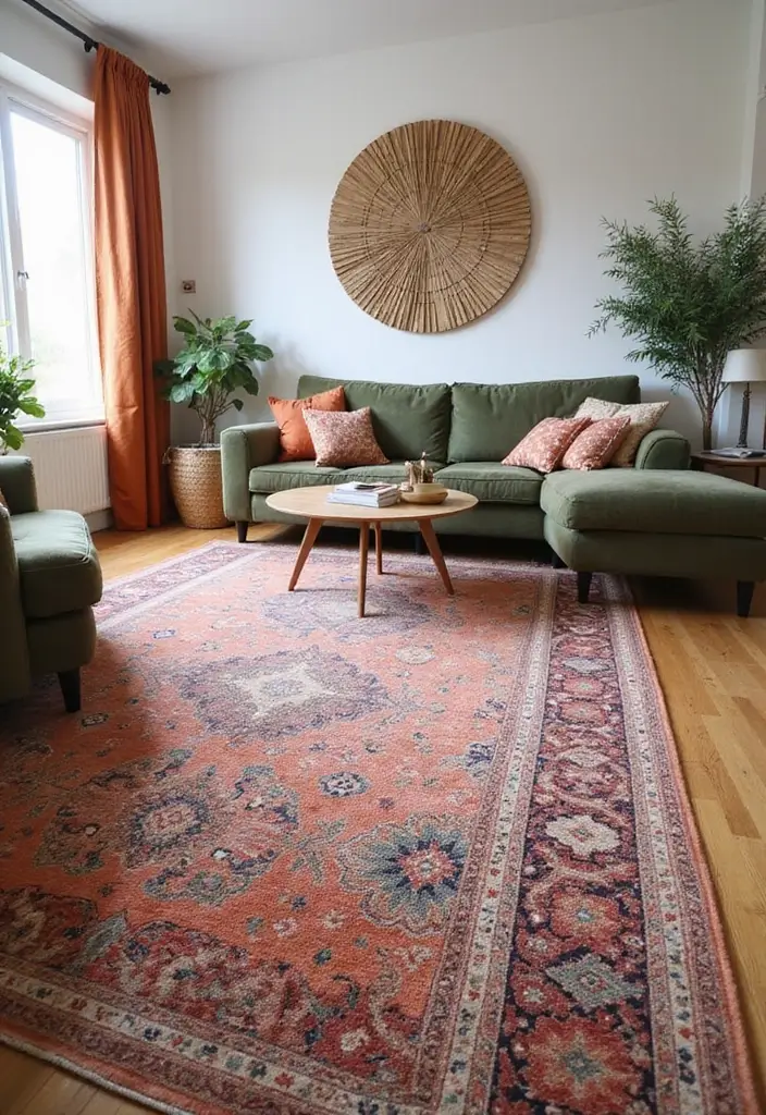 19 Colorful Carpet Designs for Living Rooms That Will Brighten Your Day (Wait Until You See #10!) - 19. Custom Designs