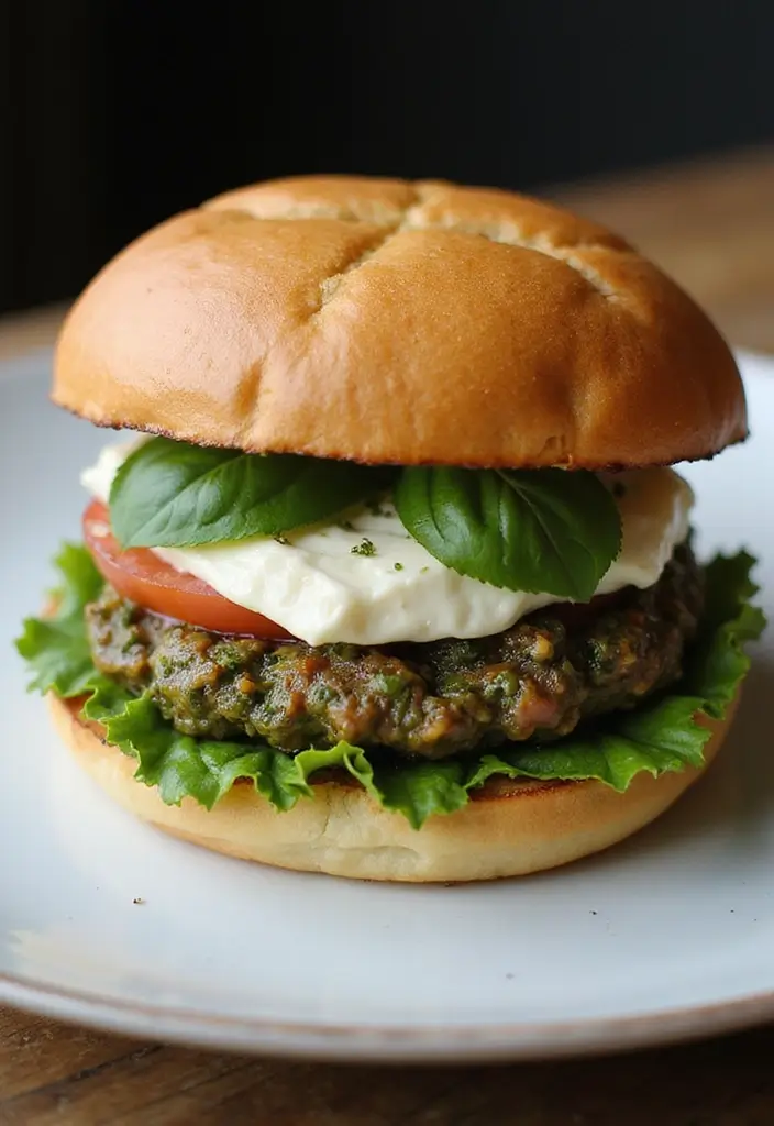 21 Cheesy Cheeseburger Recipes That'll Make You Melt (Literally!) - 12. Italian Caprese Cheeseburger