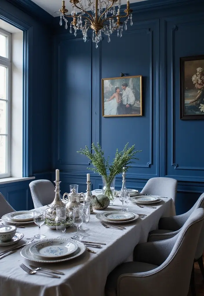 12 Art Deco Color Palettes That Will Inspire Your Next Home Makeover (Don’t Miss #6!) - 2. Sapphire Blue & Silver