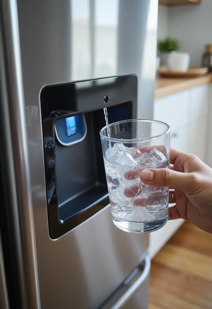 14 Game-Changing Smart Refrigerator Hacks for Ultimate Kitchen Organization (You’ll Love #6!) - 8. Built-in Water and Ice Dispenser