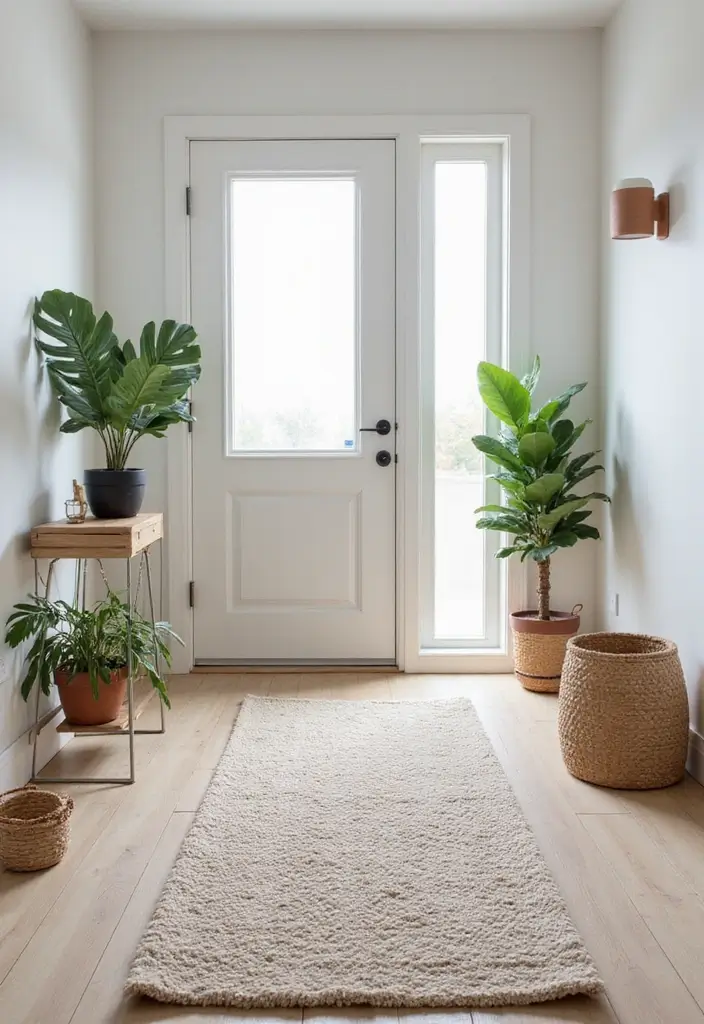 15 Cozy Entryway Rugs That'll Make You Feel Right at Home (You'll Love #5!) - 2. Scandinavian Minimalism: Neutral Textures