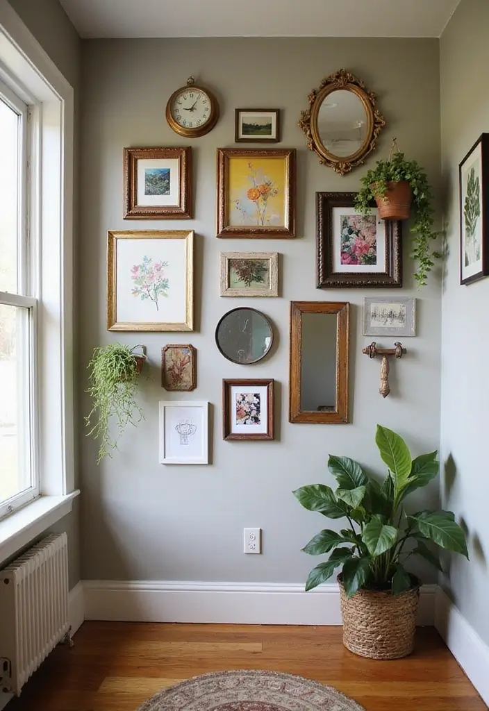 19 Eclectic Entryway Styles That Will Make You Stand Out (Wait Till You See #10!) - 18. Eclectic Gallery Wall