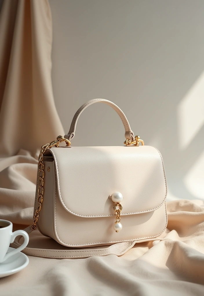 17 Trendy Handmade Pearl Pouches That Will Steal the Show This Wedding Season! - 5. Minimalist Pearl Bag