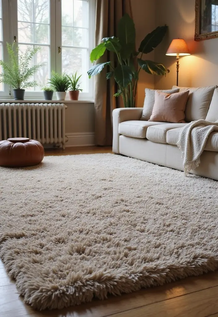 19 Colorful Carpet Designs for Living Rooms That Will Brighten Your Day (Wait Until You See #10!) - 12. Textured Fabrics