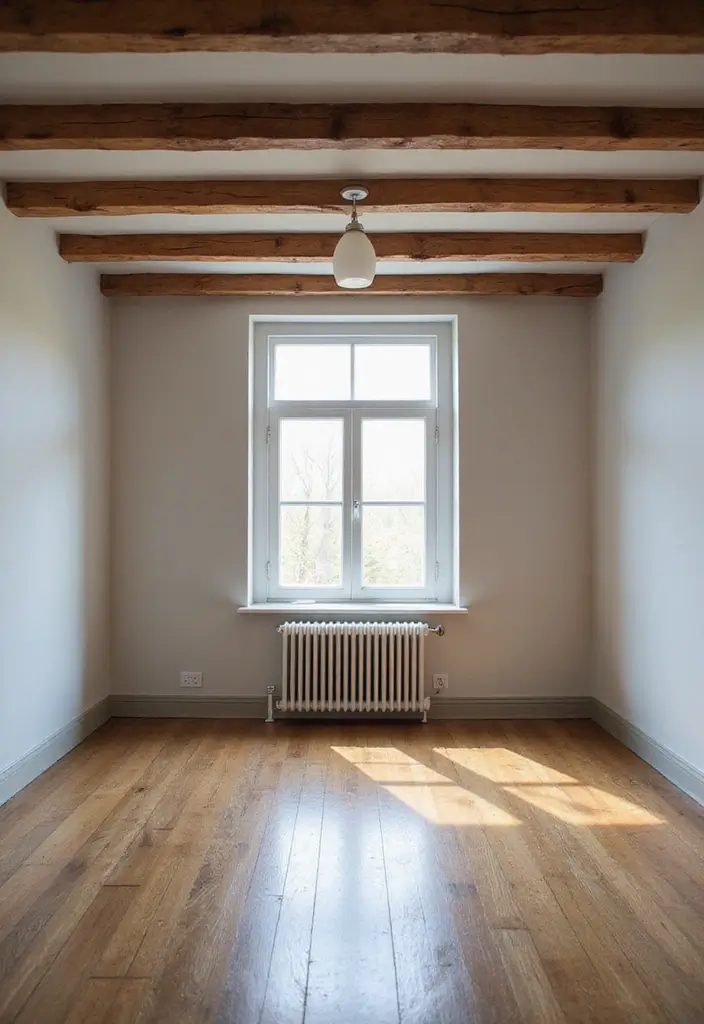 16 False Ceiling Hacks for Small Rooms That'll Maximize Your Space! - 7. Use Ceiling Beams for Character