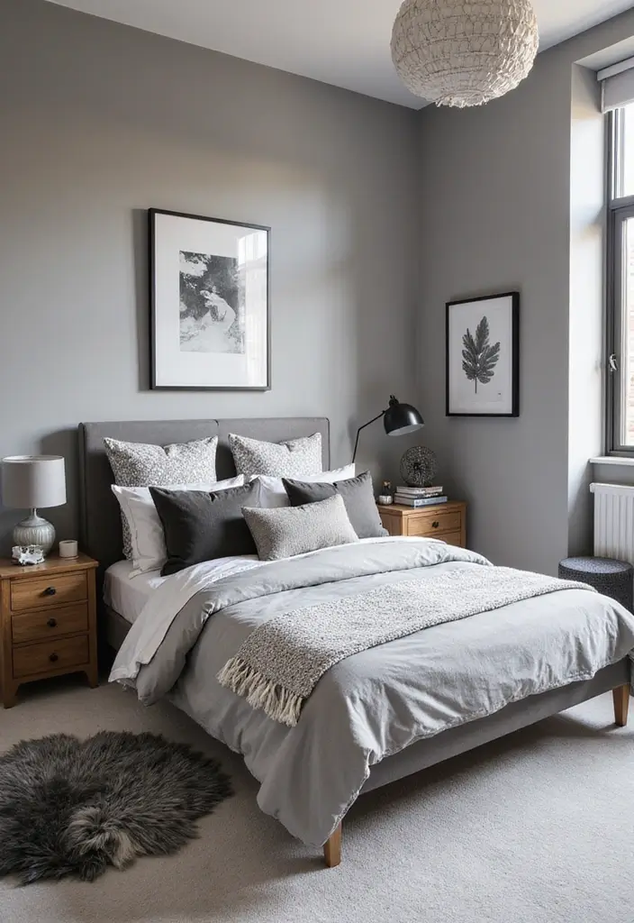 25 Trendy Teen Room Decor Ideas That'll Make You Want to Redecorate ASAP! - 22. Monochrome Magic