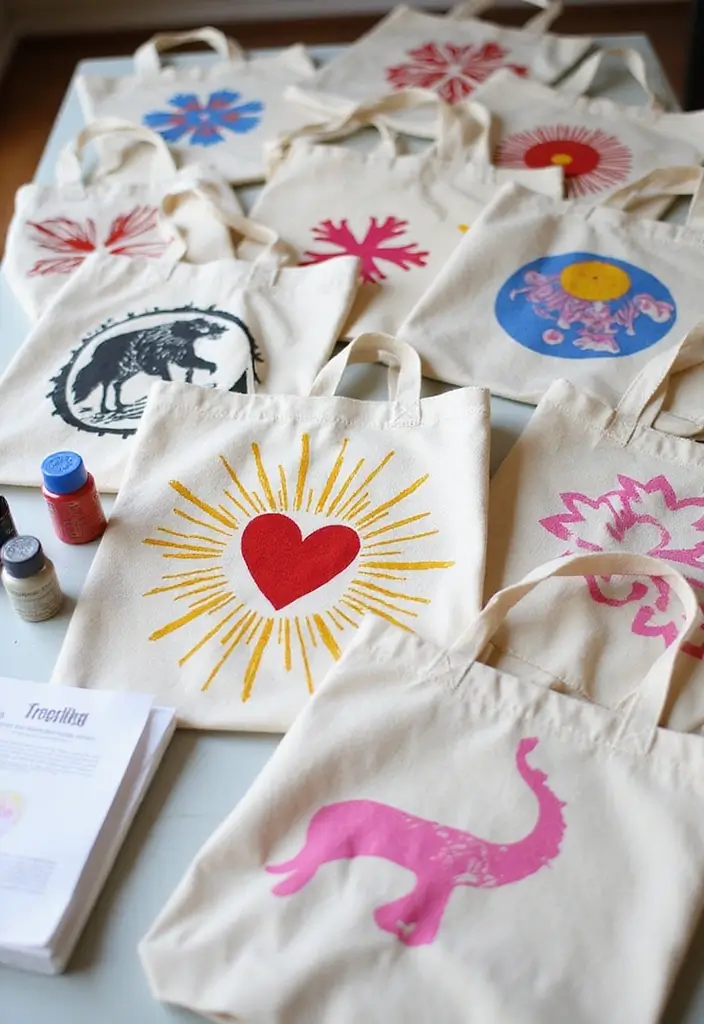 21 Fun Craft Ideas That'll Keep You Busy All Weekend (You Won't Believe #8!) - 16. Personalized Tote Bags