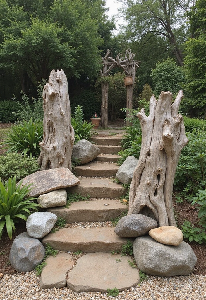 21 Stunning Bohemian Outdoor Spaces That Will Make You Never Want to Leave! - 15. Nature-Inspired Art Pieces