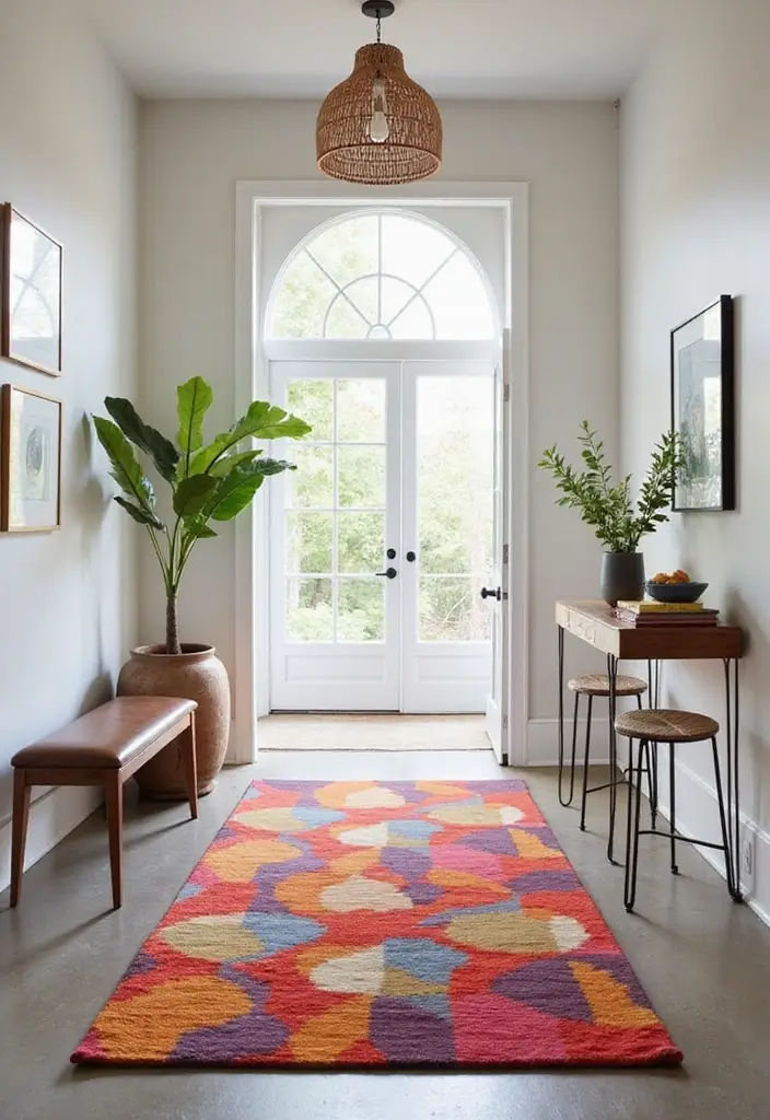 15 Cozy Entryway Rugs That'll Make You Feel Right at Home (You'll Love #5!) - 3. Bold Patterns: Geometric Designs