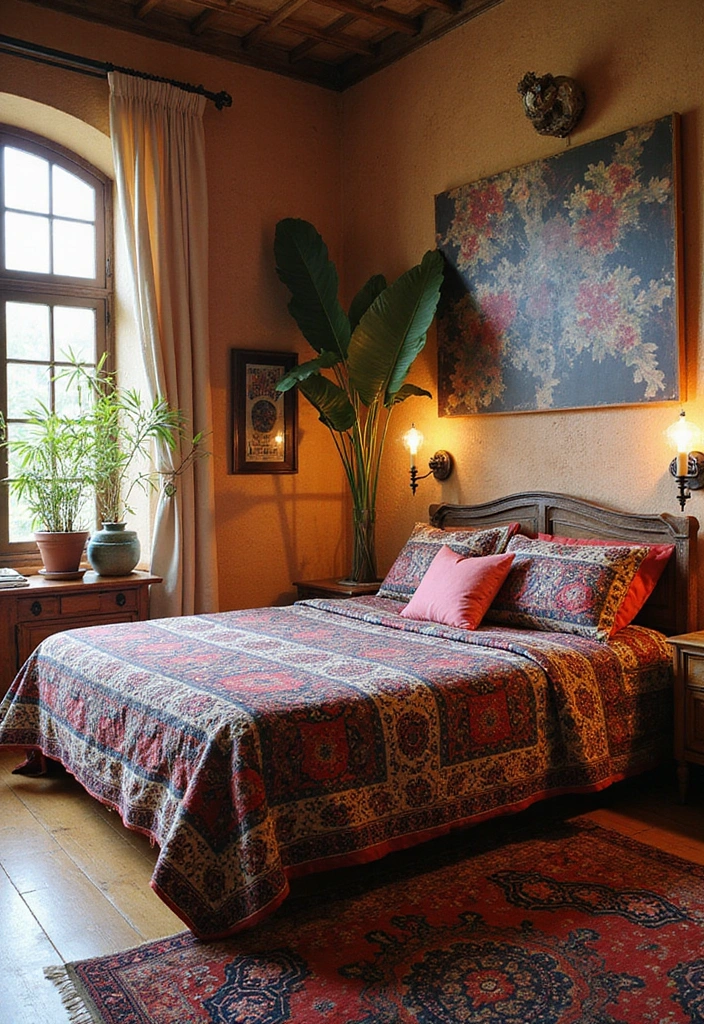 20 Bold Color Patterns for Your Bedroom That Will Leave You Breathless! - 7. Eclectic Boho