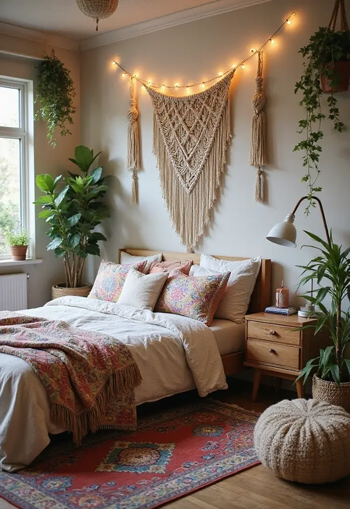 25 Trendy Teen Room Decor Ideas That'll Make You Want to Redecorate ASAP! - 1. Bohemian Bliss