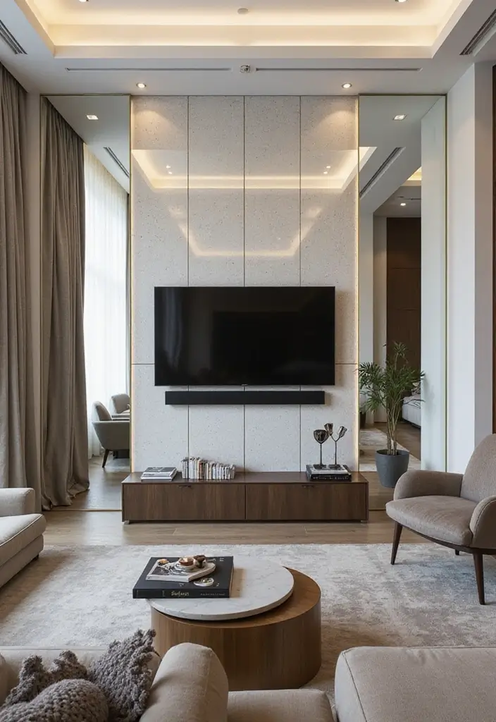 15 Stunning Mirror Decor Ideas That Will Transform Your Living Room (Wait Until You See #9!) - 7. Mirror Wall Paneling