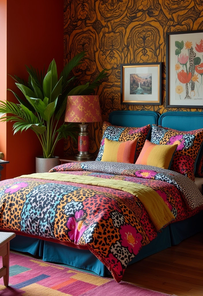 20 Bold Color Patterns for Your Bedroom That Will Leave You Breathless! - 20. Bold Animal Prints