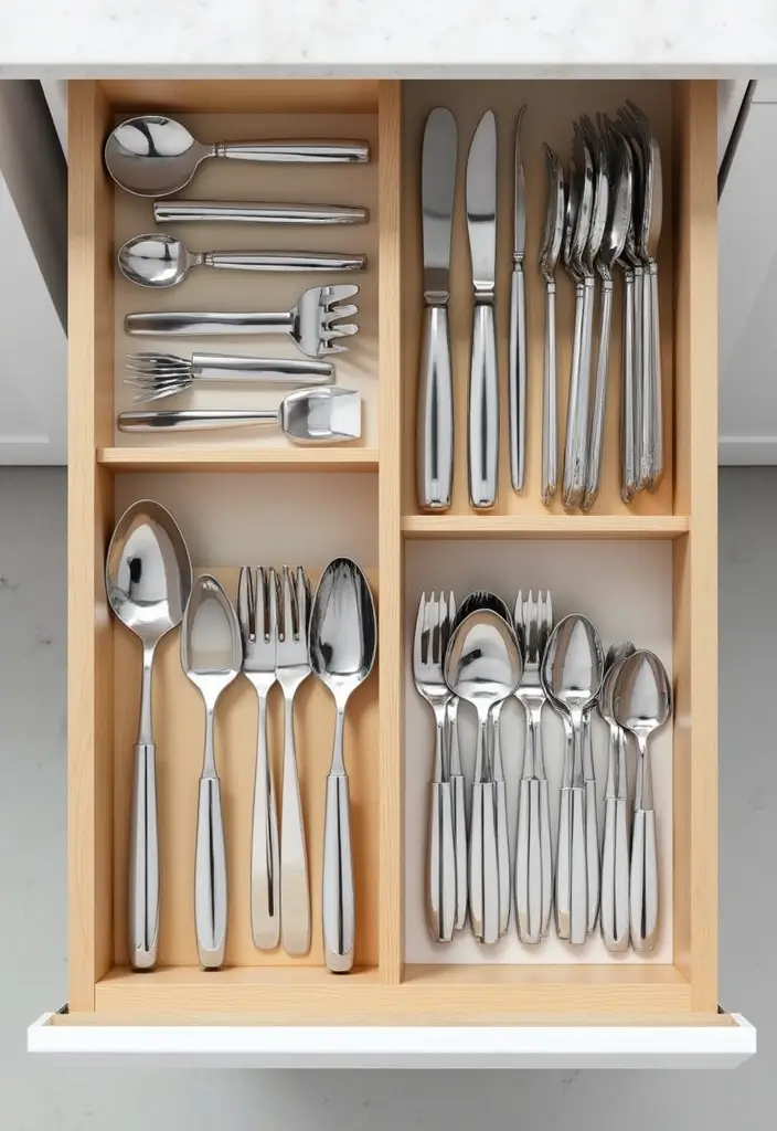 20 Drawer Storage Solutions That Will Revolutionize Your Kitchen (#8 Is a Game-Changer!) - 1. Adjustable Drawer Dividers