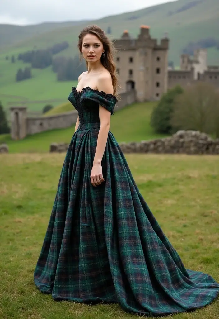21 Stunning Wedding Dresses from Around the Globe That Will Make You Say ‘I Do!’ - 3. The Regal Dress from Scotland