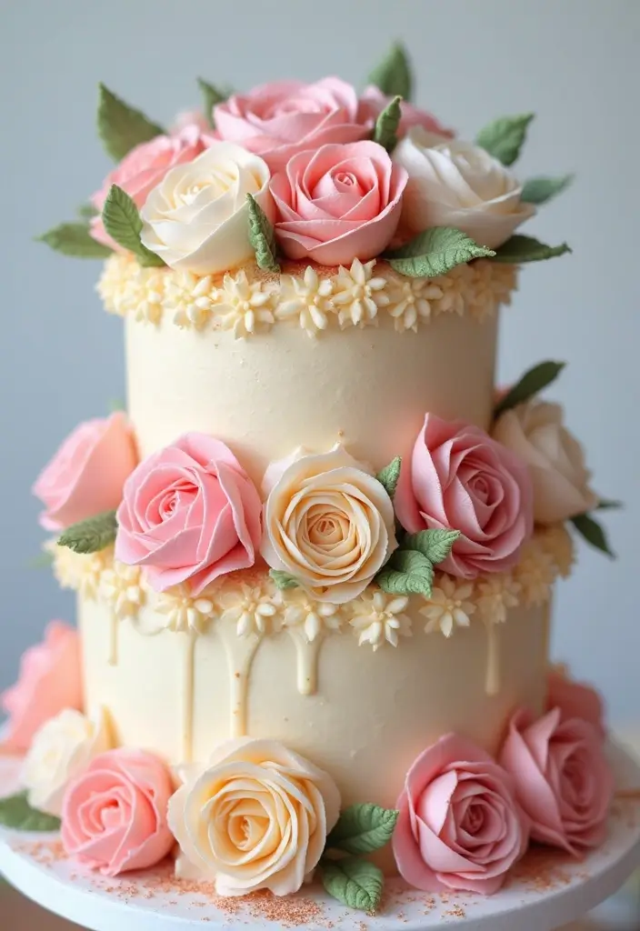 20 Stunning Moana Cake Designs to Make Your Birthday Celebration Unforgettable! - 5. Floral Tapa Cake