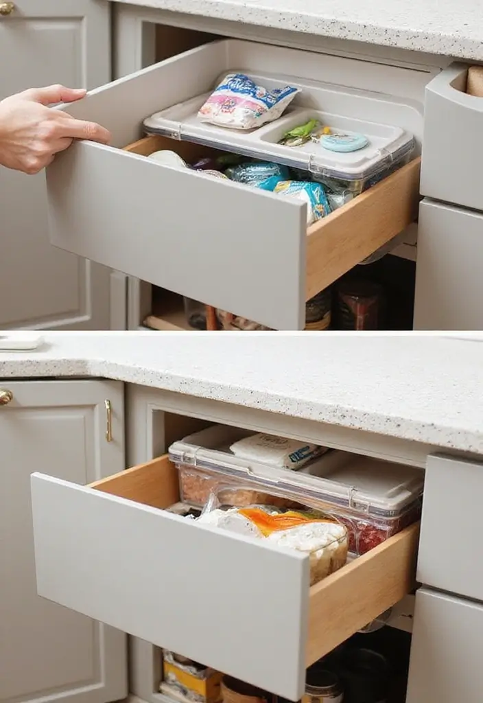 20 Drawer Storage Solutions That Will Revolutionize Your Kitchen (#8 Is a Game-Changer!) - 18. Foldable Storage Solutions
