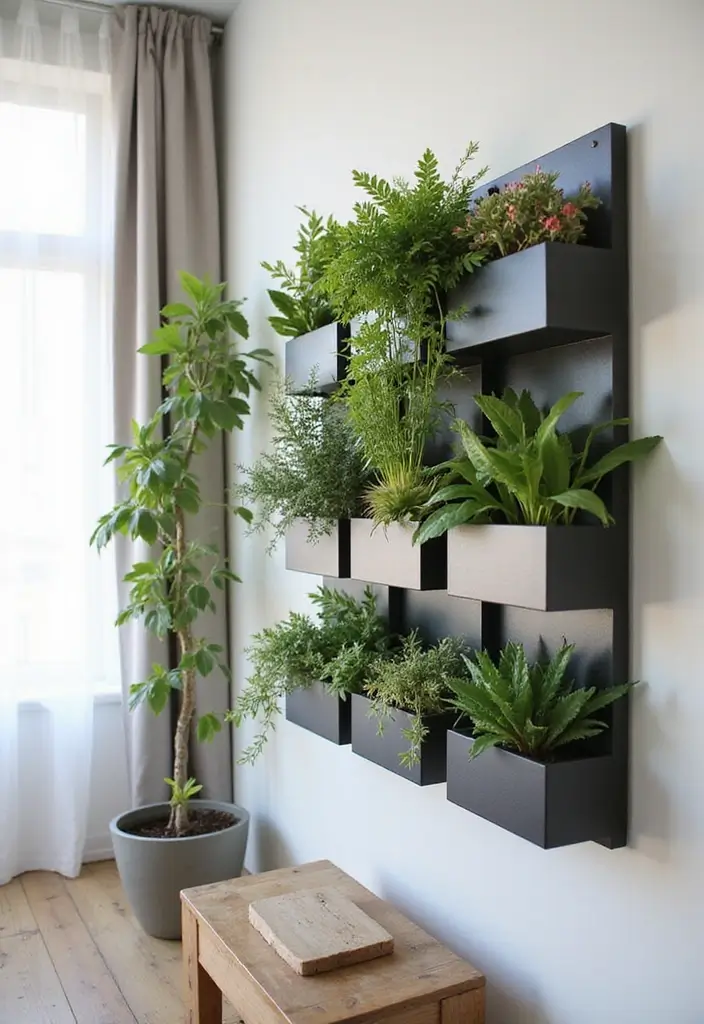 15 Vertical Garden Ideas That Will Transform Your Urban Space into a Green Oasis! - 3. Wall Planters: Going Green in Style