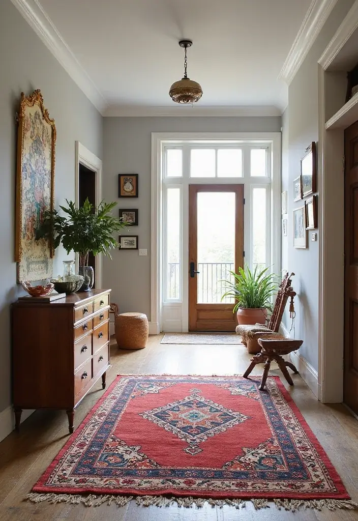 15 Cozy Entryway Rugs That'll Make You Feel Right at Home (You'll Love #5!) - 6. Artistic Flair: Hand-Woven Rugs