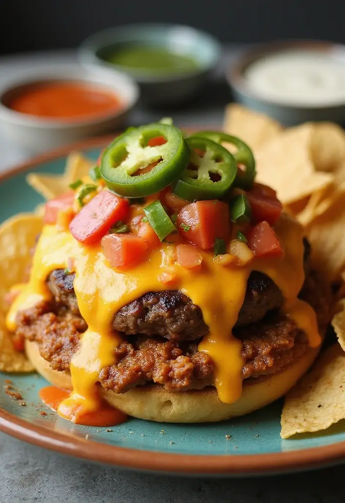 21 Cheesy Cheeseburger Recipes That'll Make You Melt (Literally!) - 10. Nacho Cheeseburger