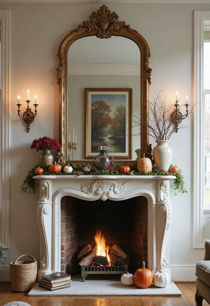 15 Stunning Mirror Decor Ideas That Will Transform Your Living Room (Wait Until You See #9!) - 5. Mirror Mantel Decor