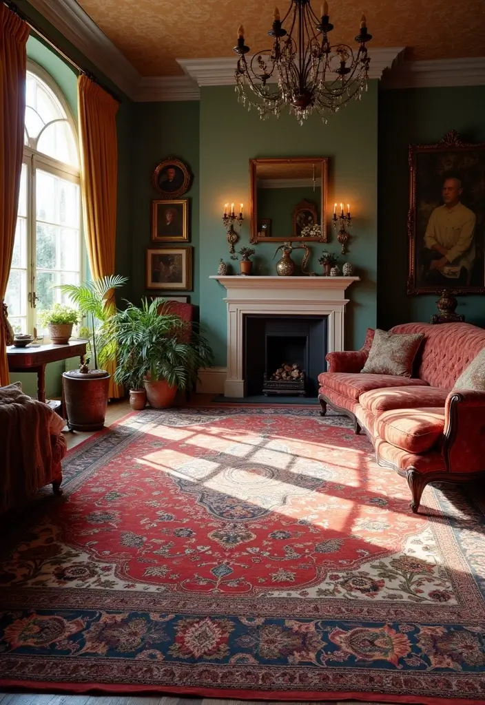 19 Colorful Carpet Designs for Living Rooms That Will Brighten Your Day (Wait Until You See #10!) - 14. Classic Persian