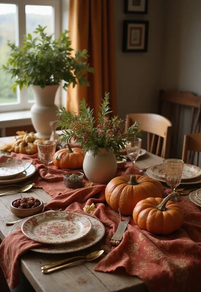 10 Cozy Fall Table Decorations to Transform Your Dining Experience This Season! - 2. Warm Textiles and Layering