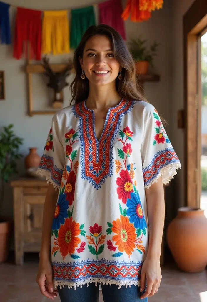 21 Stunning Wedding Dresses from Around the Globe That Will Make You Say ‘I Do!’ - 8. The Stunning Huipil from Mexico